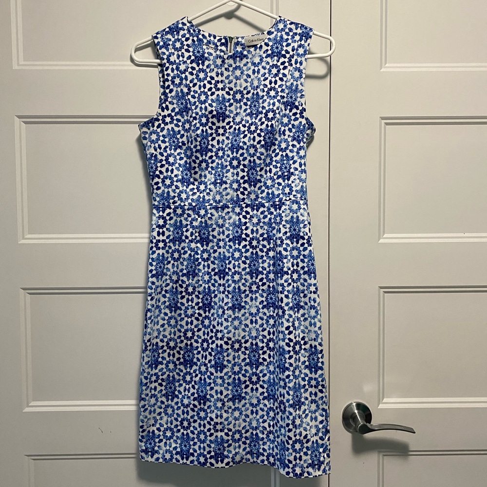 Calvin Klein floral pattern dress, 97% cotton